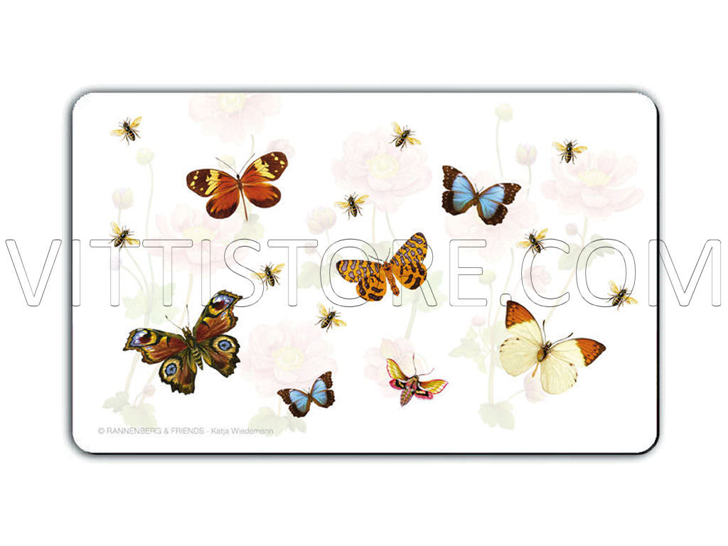 Bild von Frühstücksbrettchen Bunte Schmetterlinge